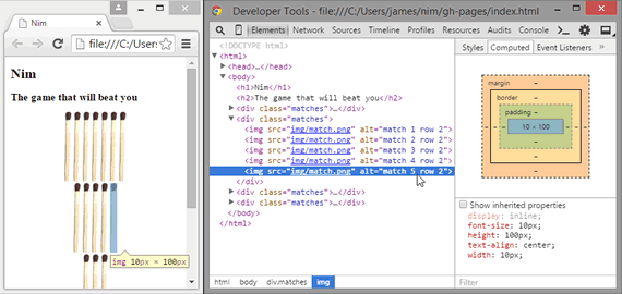 The browser always converts to px units before applying dimensions