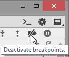 Deactivate all the breakpoints that you have set for this page