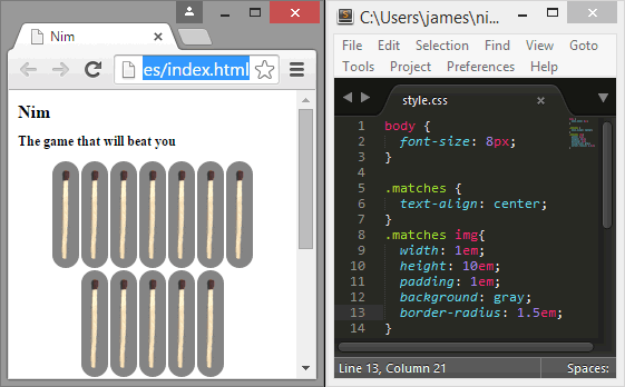 Creating padding with a background-color