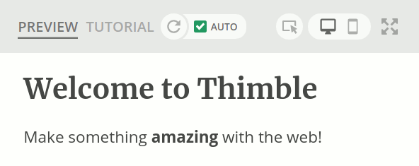 A new Thimble project